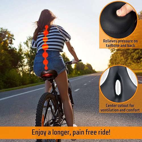 Giddy Up! Bike Seat Comfortable Bike Saddle for Exercise and