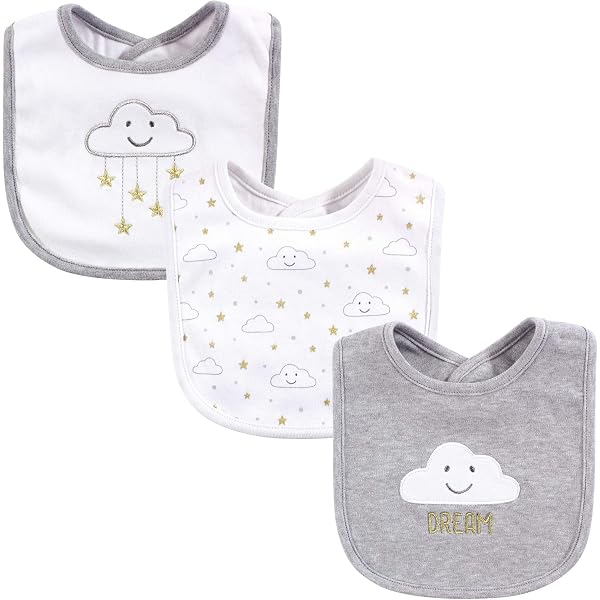 I Love My Grandma This Much Baby Bib – Funny Granny Gift – Polycotton Velcro