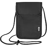 RFID Blocking Holder Travel Neck Wallet Neck Pouch Family Passport Holder Organizer Case Security Lightweight Passport Travel Wallet for Women Men