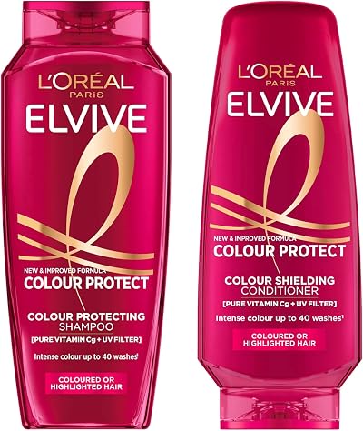 L'Oreal Paris Elvive Colour Protect Shampoo & Conditioner Duo 400ml 300ml Set