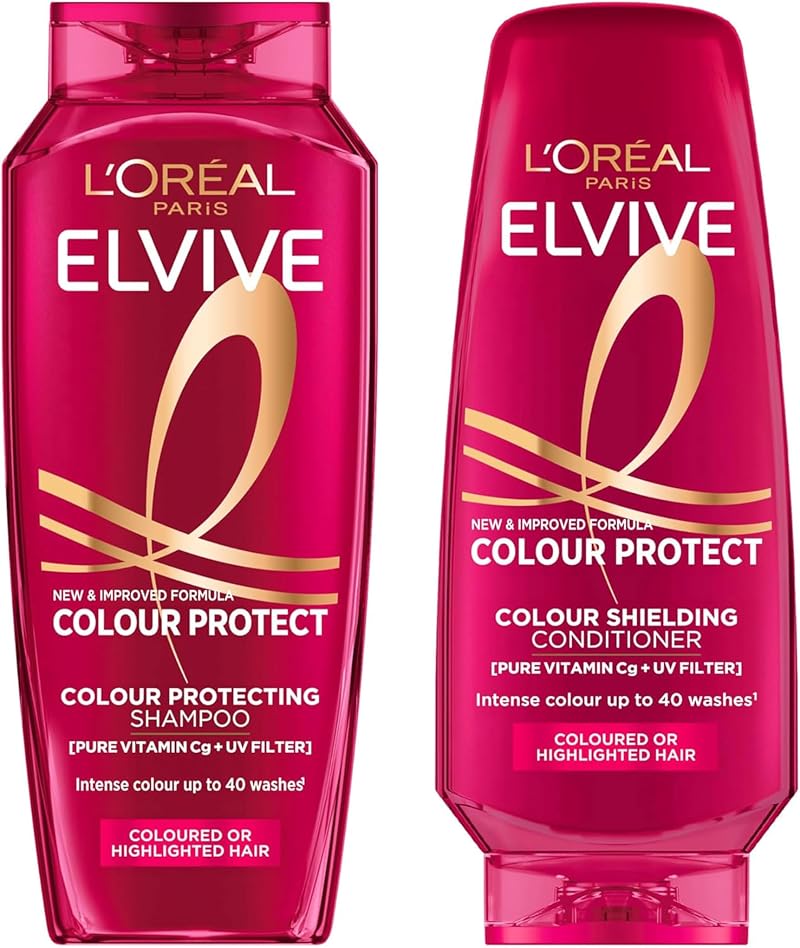 L'Oreal Paris Elvive Colour Protect Shampoo & Conditioner Duo 400ml 300ml Set