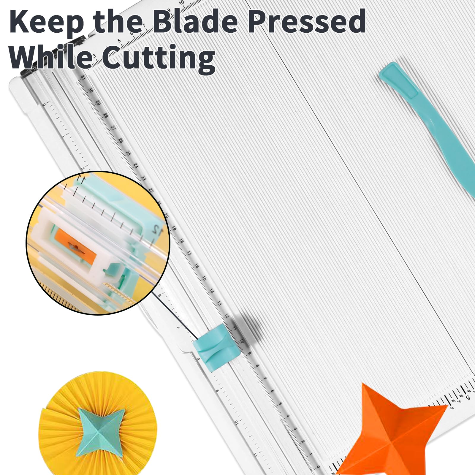 Scoring Board Paper Trimmer, Includes 12x12 Inch Folding Scoring Board, Scoring Tool with Paper Folding, for Make Scrapbook, Cards, Envelope, Coupons and Photo