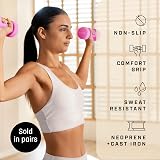 KG Physio Weights Dumbbells Set 1-10 kg Neoprene Coated Anti-Roll view 2