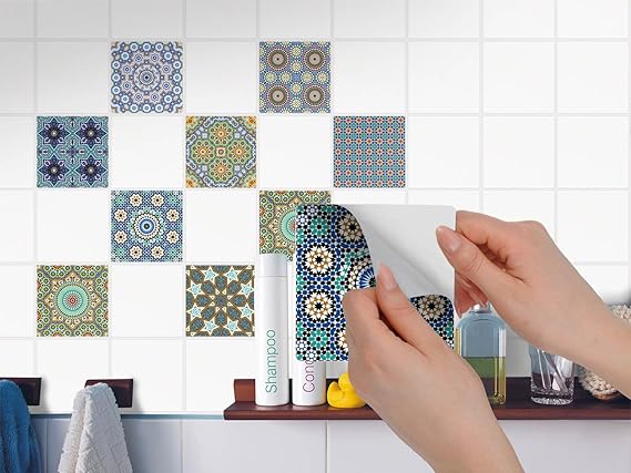 Mosaik Fliesenfolie Fur Kuchenruckwand Und Badfliesen I Abwaschbare Fliesen Aufkleber Dekor Fliesen Uberkleben I Dekorative Wandgestaltung I 20x20 Cm Muster Motiv Orientalisches Mosaik 40 Stuck Amazon De Kuche Haushalt