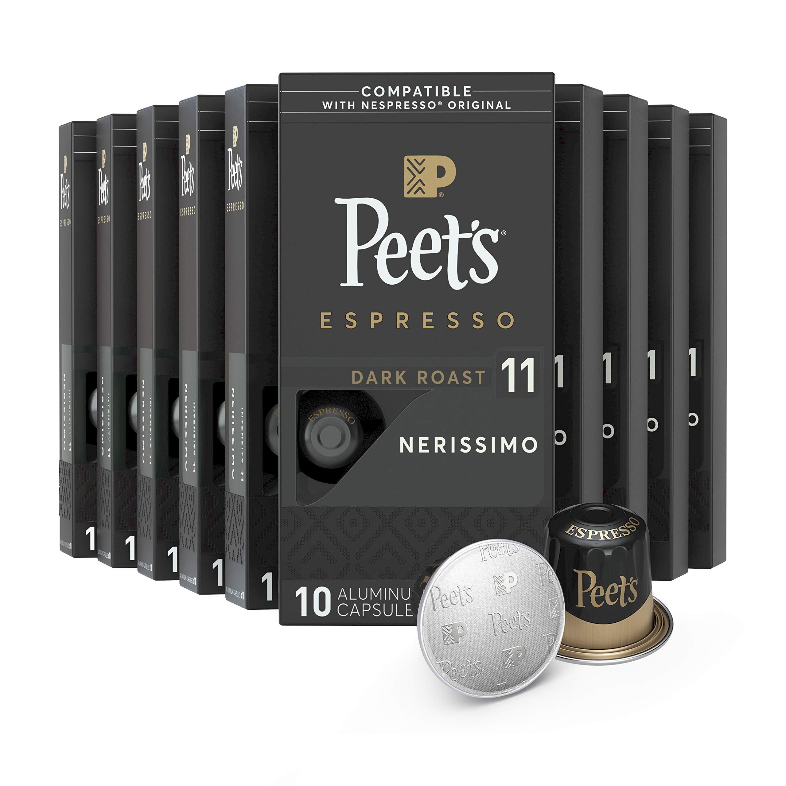 EXPIRED!! Peet's Coffee Espresso Capsules Nerissimo Intensity 11 100
