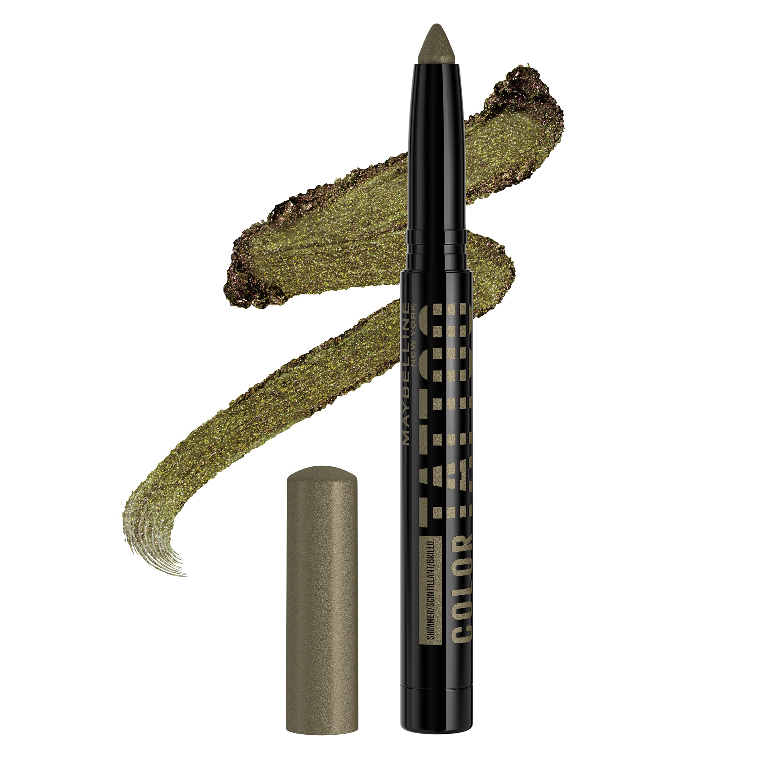 Photo 1 of MAYBELLINE Color Tattoo Longwear Multi-Use Eye Shadow Stix, Eye Makeup, I am Fierce (Deep Green Shimmer)