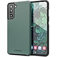 Crave Dual Guard for Galaxy S21 Case, Shockproof Protection Dual Layer Case for Samsung Galaxy S21, S21 5G (6.2 inch) - Forest Green