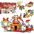 Advent Calendar Kids 2024, 12 IN 1 Building Blocks Stocking Stuffers for Teens Girls Boys, Funny Advent Calendars Building Toys Christmas Gifts for Kids, 24 Days Countdown Daily