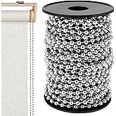 JUNXILPPD 49.2 Ft Ball Chain Stainless Steel Material 4.5mm Bead Chain Dog Tag Chain with Spool for Curtain Jewelry DIY Craft Indoor and Outdoor