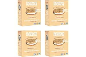 Maxine's Heavenly Soft Baked Creme Sandwich Cookies | Prebiotic Fiber, Low Sugar, Vegan Snacks, Plant Based Snack, Gluten Free Snack - Healthy Snacks | 4 Pack (Oatmeal Creme Sandwich)