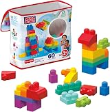 Mega Bloks Big Building Bag 60 Blocks 9 Colors 1 Storage Bag Ages 1+