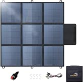 LVYUAN 200W Portable Solar Panel, 24V Foldable Blanket Solar Panel IP64 P-PERC, Upgraded 23% Efficiency for Solar Power Station Generator for Outdoor Camping with Anderson Plug, 12 Pounds