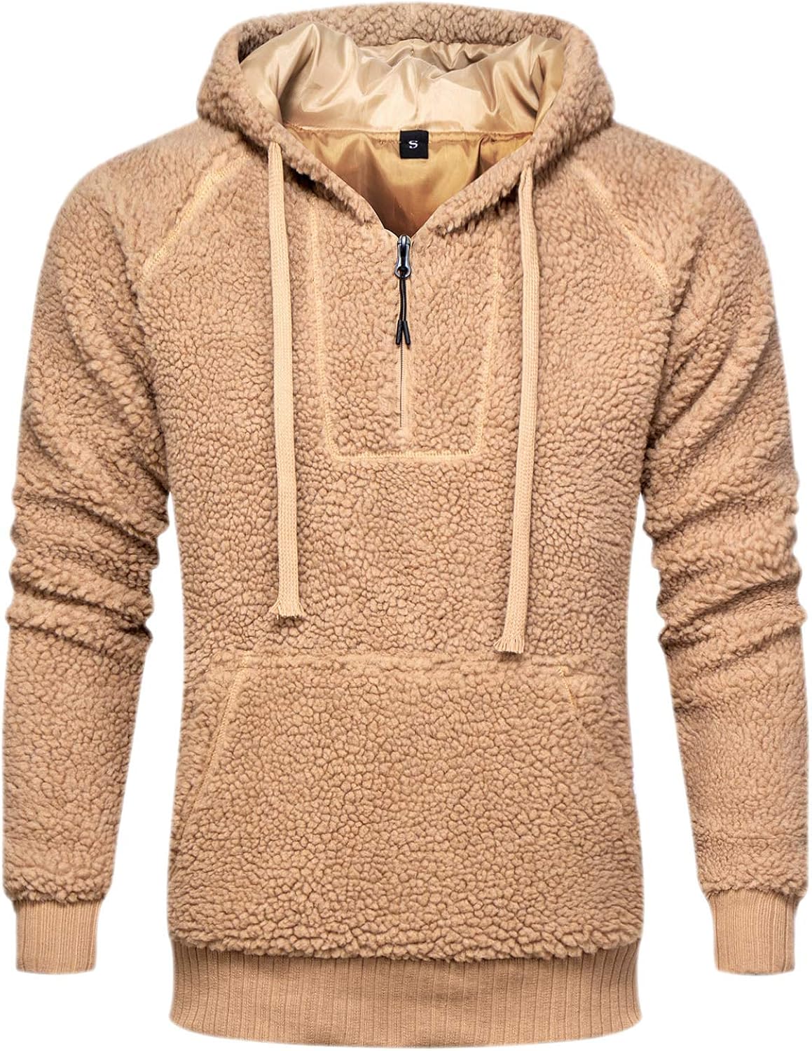 sherpa pullover hoodie men