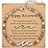 TONY & SANDY Friend Gifts for Women, Unique Birthday Gifts for Women, Sister Gift from Sister, Wave Bracelet, Christmas Gradu