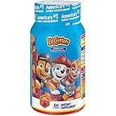 L’il Critters Paw Patrol Gummy Vites Daily Gummy Multivitamin for Kids, Vitamin C, D3 for Immune Support Cherry, Orange and B