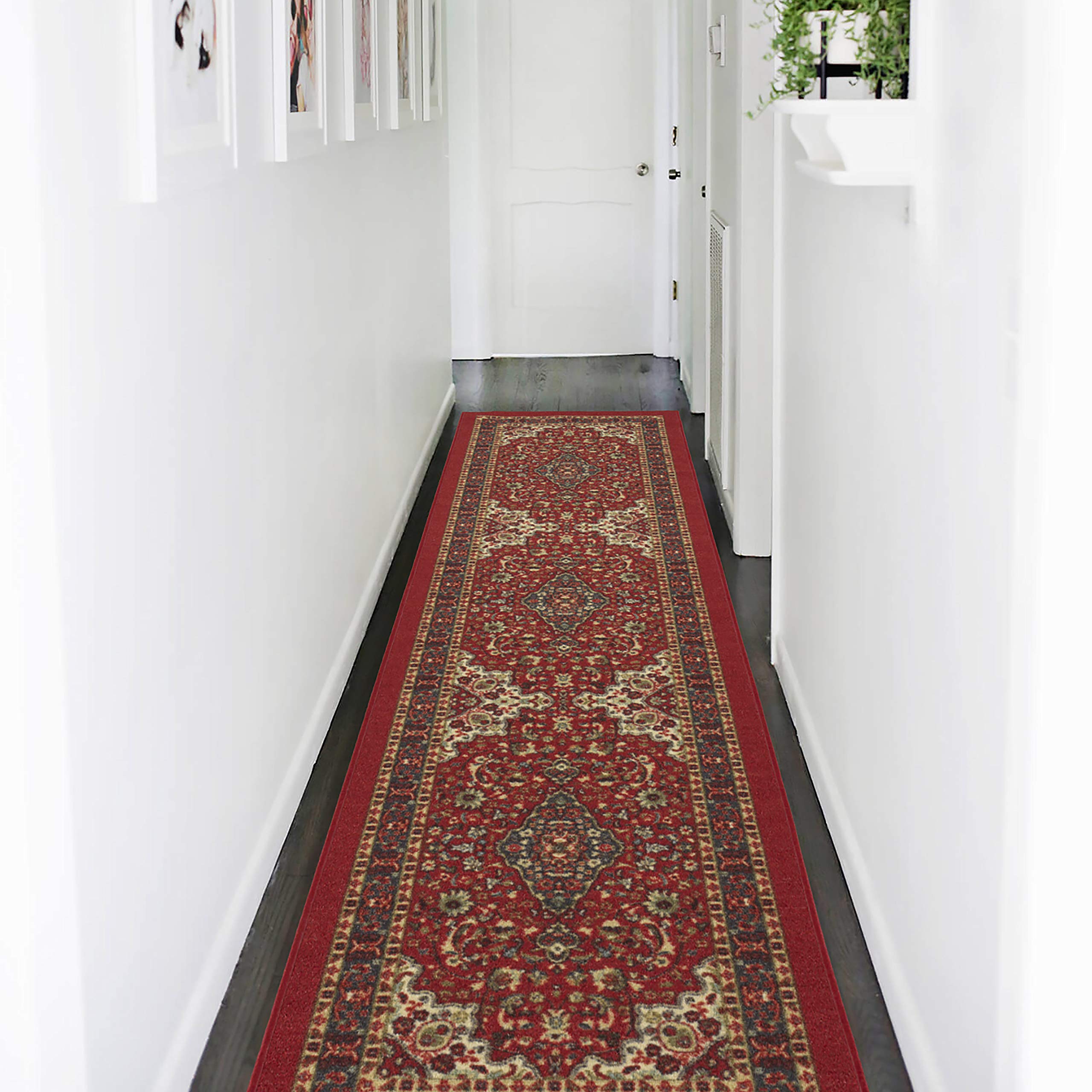 Ottomanson New Collection Persian Ottohome Oriental Runner Rug, 1'10" X