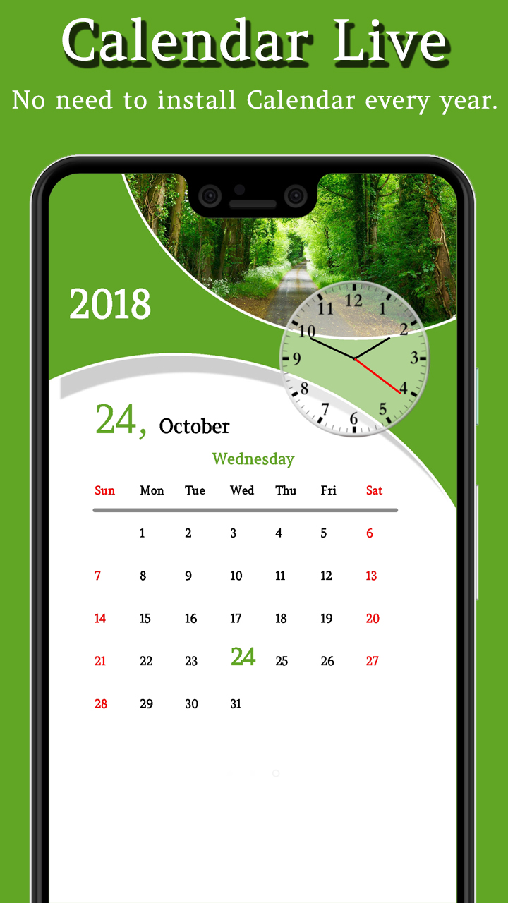 Calendar Live Wallpaper Appstore for Android