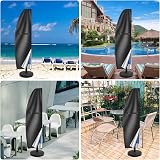 Teynewer Parasol Cover Waterproof 1-3m Cantilever with Telescopic Pole view 6