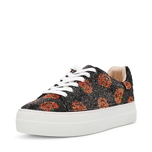 Betsey Johnson Women's Sidny Sneaker, Pumpkins, 9.5