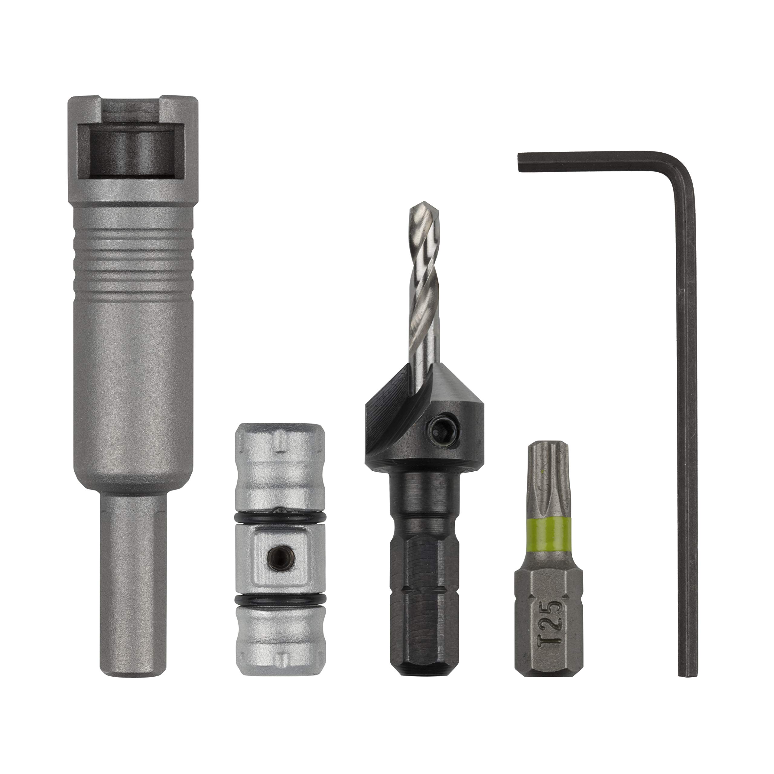 wolfcraft Flipbit Starter Set 5 Pcs. I 3082000 I Dual toolholder solution for drilling, countersinking and screwing