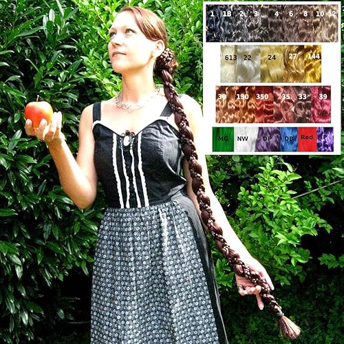 Amazon Com Braid Hair Piece Snow White Handmade In Your Hair