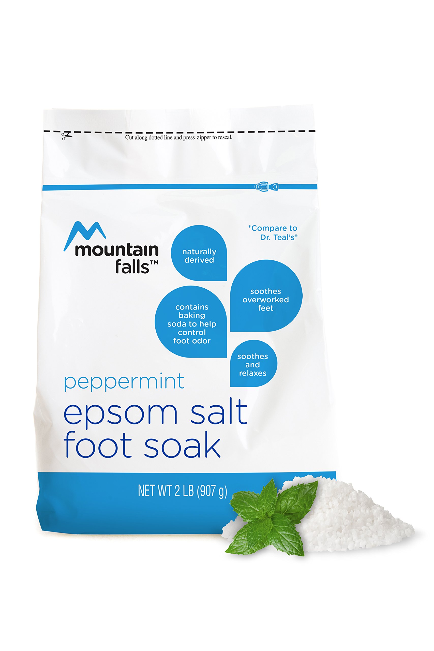 Mountain Falls Epsom Salt Foot Soak, with Baking Soda to Help Control
