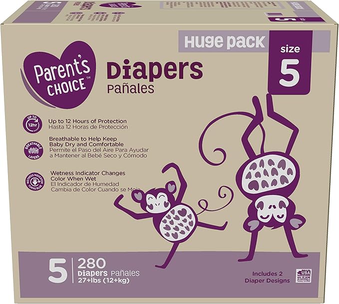 diapers parents choice size 5
