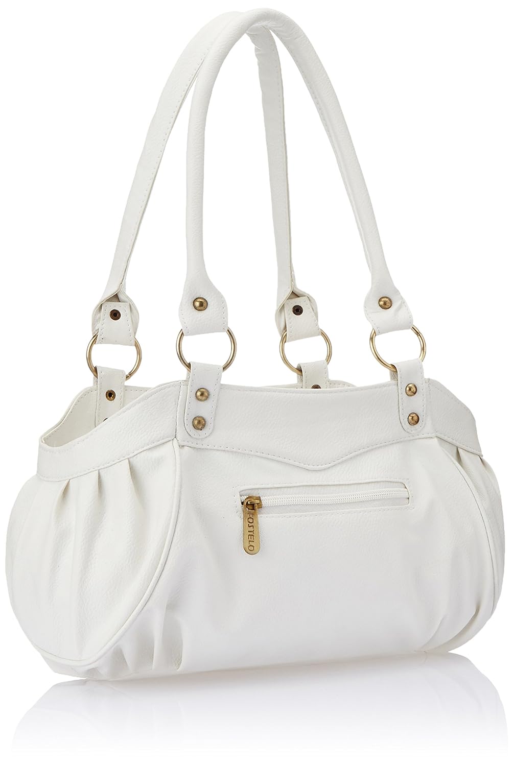 fostelo women's handbag (white) (fsb-145)