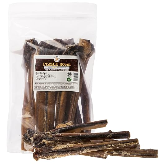 20 x 8" Inch (20cm) Long Thick Bulls PIZZLES Pizzle Bully Sticks Dog