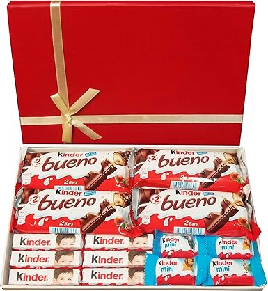 Caja de selección de chocolate Kinder, caja de regalo: Amazon.es: Alimentación y bebidas