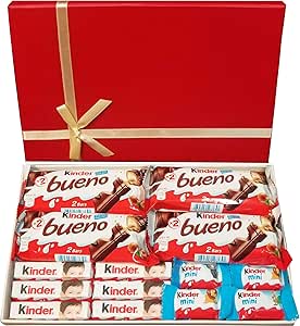 Caja de selección de chocolate Kinder, caja de regalo: Amazon.es: Alimentación y bebidas