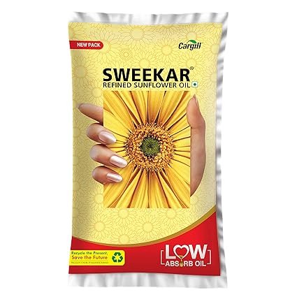 Sweekar Refined Sunflower Oil Lite, 1L