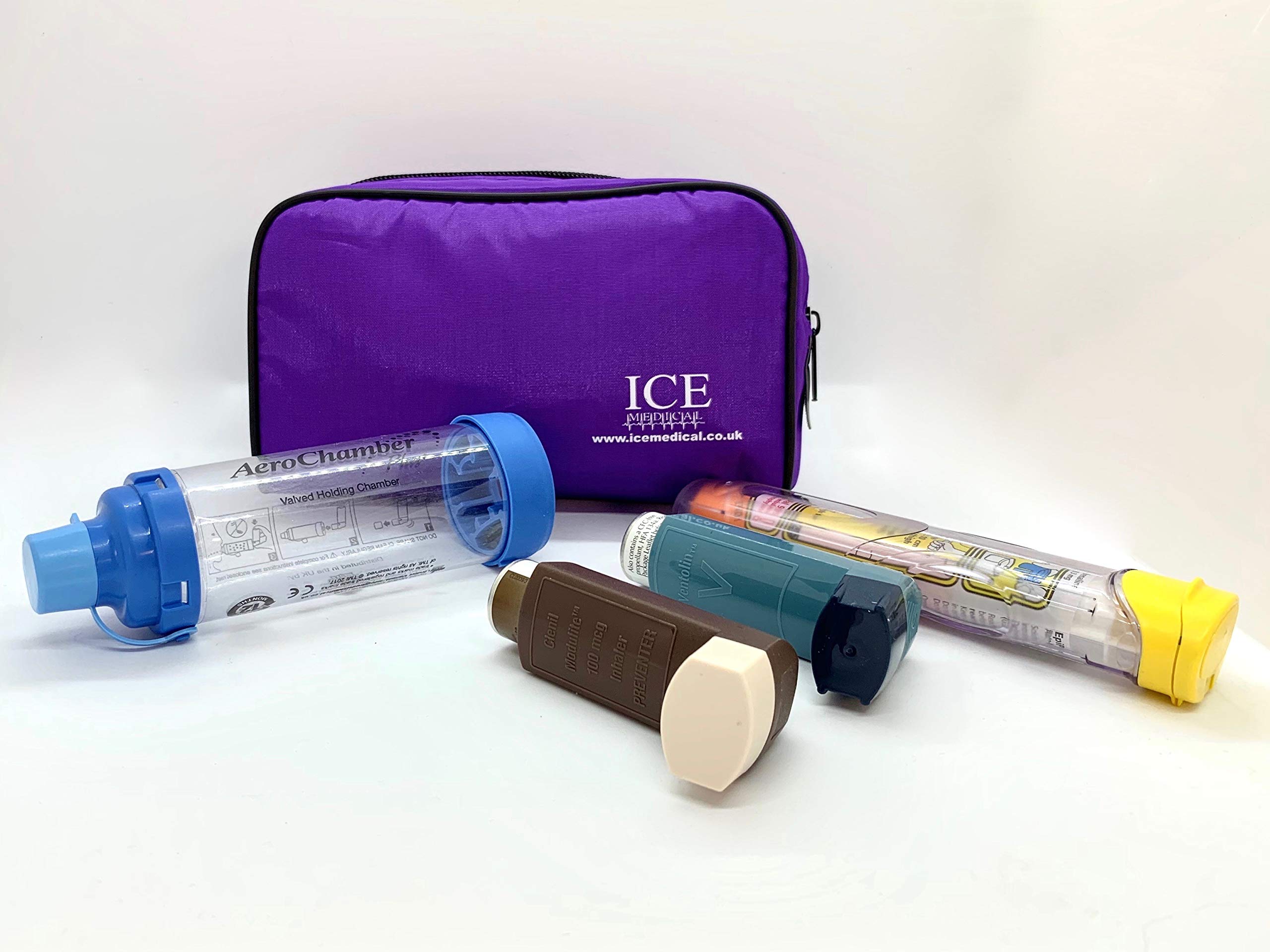ICE Medical Inhaler Bag - Medium (Purple)