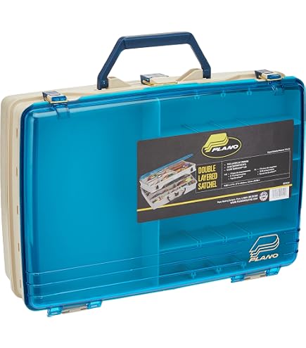 Plano Double Cover Two Sided Tackle Organizer, Premium Tackle Storage : Fishing Tackle Storage Trays : Sports & Outdoors