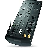 APC Surge Protector with Phone, Network Ethernet and Coaxial Protection, P11VNT3, 3020 Joules, 11 Outlet Surge Protector Powe