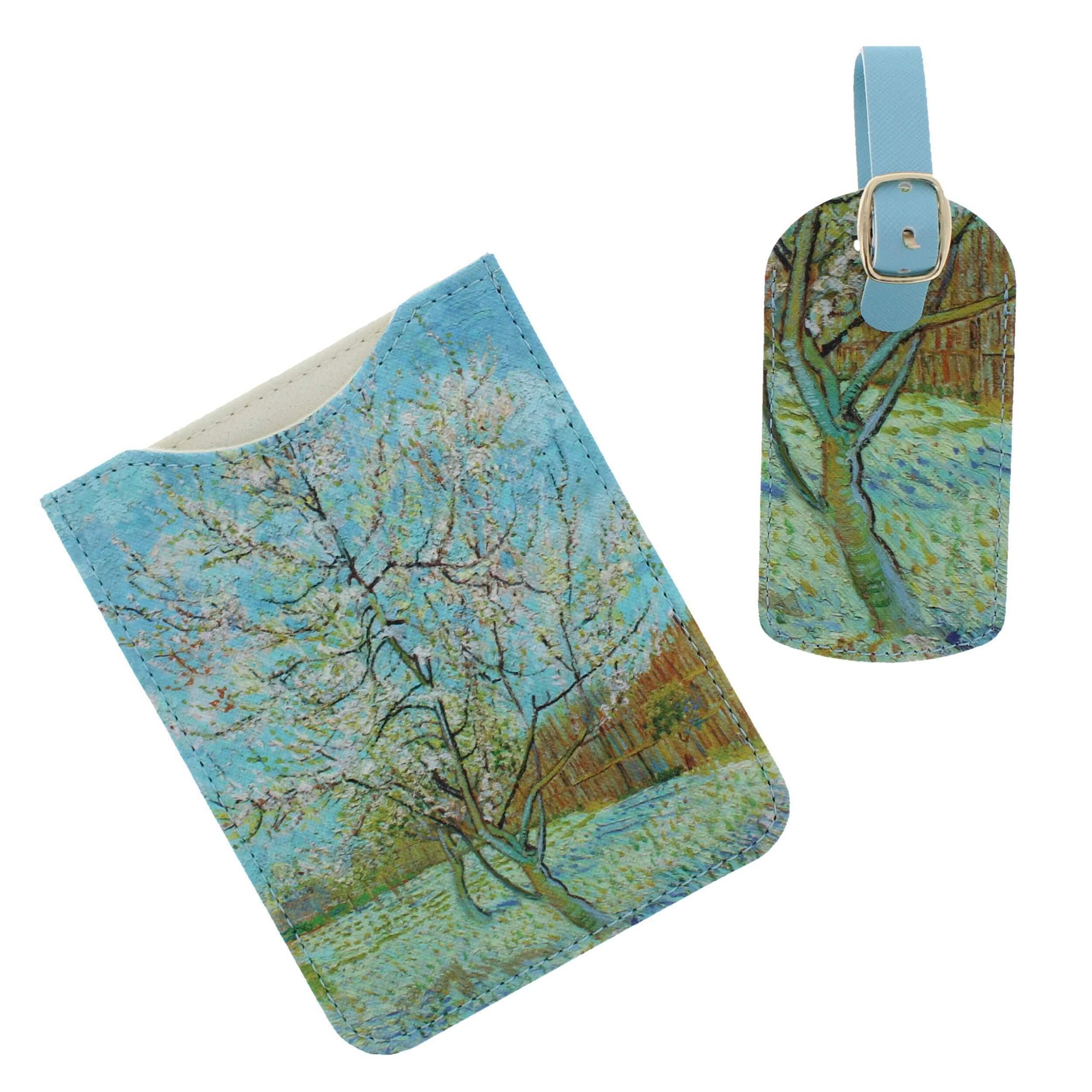 Van Gogh Passport Holder and Luggage Tag | Birthday Gifts for her | Designer | Luggage Tags | Gifts for Women | Birthday Presents for Women
