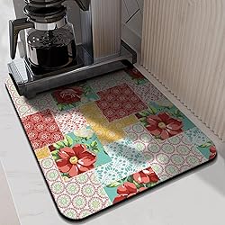 Coffee Bar Mat Accessories for Countertop Absorbent
