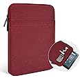 9.7-11" Tablet Sleeve Bag for 2023 11" Amazon Fire Max 11 & 10.1" Fire HD 10 Plus & Fire HD 10 Kids Pro, 11" iPad 11th/Air M3 M2 & Pro M4 4 3 2 & Samsung Galaxy Tab S9 S9 FE S8 S7 A8 Case(Wine Red)