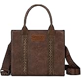 Wrangler Medium Tote Bag for Women Designer Satchel Handbags Top-handle Purses with Strap