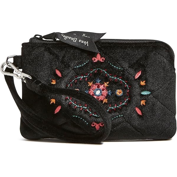 Vera Bradley Winter Ornaments Velvet Backpack Vera Bradley Winter Ornaments Small Black Velvet Backpack  main image 4