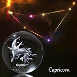 HDCRYSTALGIFTS 60mm Constellation Capricorn Crystal Ball with Stand view 2