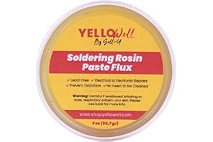 YelloWell Soldering Products Rosin Paste Flux - Electrical & Electronic Repairs - (2 oz)
