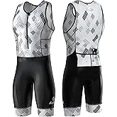 SLS3 Triathlon Suits Mens - Durable Sleeveless Tri Suit Men Triathlon Suit - Lightweight Trisuit with 2 Pockets for Storage