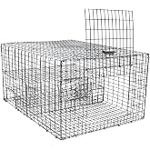 WCS Multi-Catch Sparrow Trap - Galvanized Steel Bird Cage for House Sparrows &amp; Starlings - Humane Live Capture, Catches 8-10 Birds - for Barns, Warehouses &amp; Farms - Made in USA