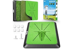 IGRL 18"x14" Golf Training Mat - 3 in 1 Impact Mat with Heavy Duty Rubber Base - Ideal Gifts for Men, Dad, Husband