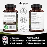 New Leaf Ashwagandha KSM-66 and Lions Mane 2000mg Capsules UK Made 120 view 6