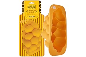 Silicone Braided Challah Pan - Small - Perfect Challah Bread Braid Baking Mold, No Shaping Required - Small - by The Kosher C