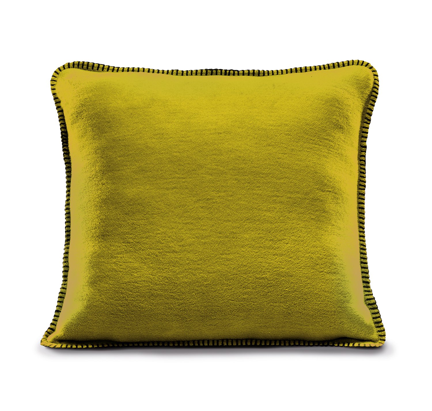 biederlack Cushion Cover 50 x 50 cm Aura-Nutria in green I 20 x 20 inch I 60% cotton, 40% dralon I Made in Germany I With blanket stitch and zipper I Without filling I 652744 — image 1