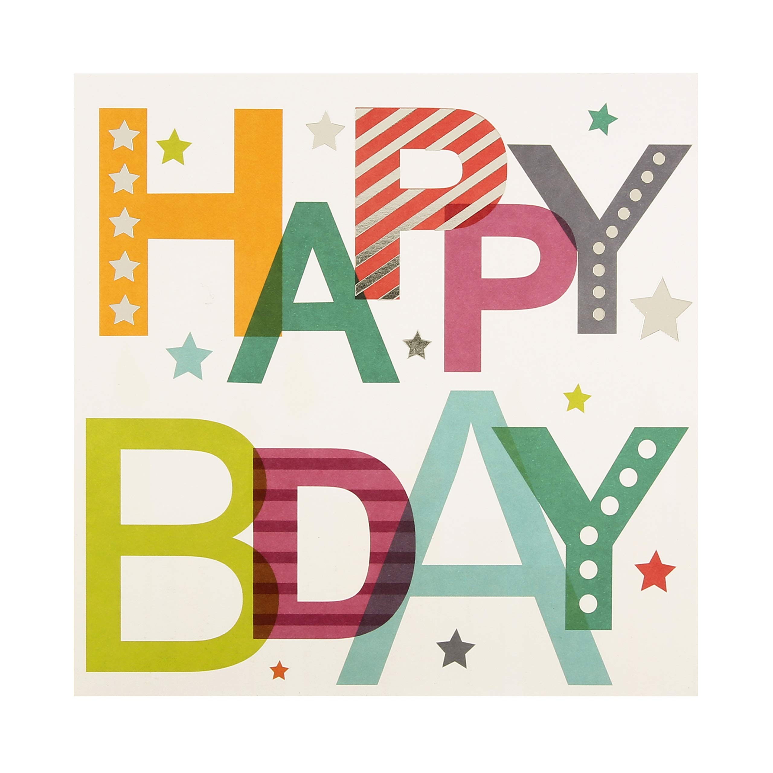 General Birthday Card from Hallmark - Contemporary Text Design