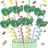 67 Meme Reusable Drinking Straws - Funny Six Seven 6 7 Meme Gen Alpha Slang 6-7 Party Straw,Crazy Silly Straws for Ninja Green Turtles Holiday Birthday Themed Party Decorations Favors Supplies Gift